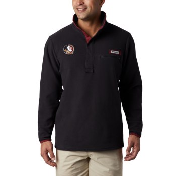 Columbia Collegiate PFG Harborside Fleece - Florida State, Pullover Negros Para Hombre | 560381-BSC